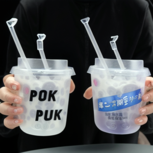 U shape pet Bubble Tea Cups