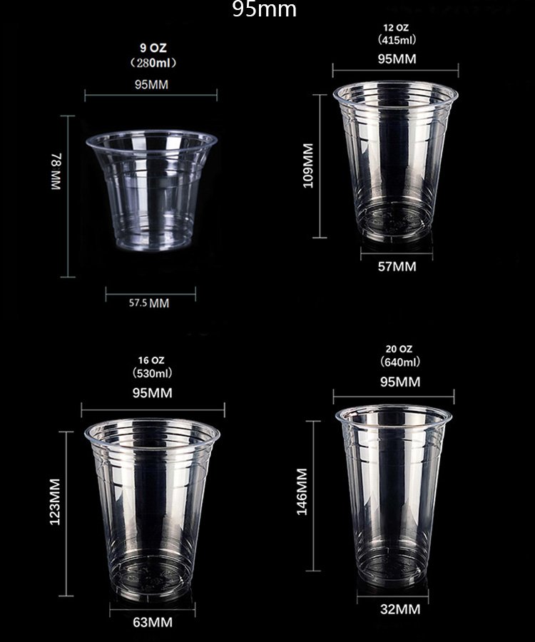 Iced Coffee Cups with Lids