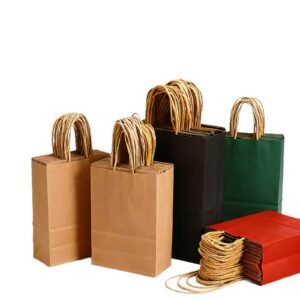Kraft Paper Bags with Rope Handles