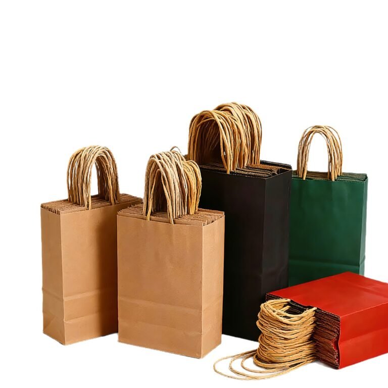 Kraft Paper Bags with Rope Handles